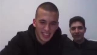 Two friends jacking off together