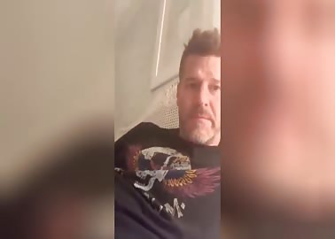 David Boreanaz Jerks Off And Cums