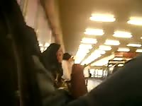 Exposing myself at the train station