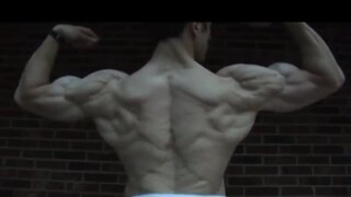 thick muscle posing