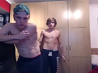 Drunk lads fucking around