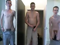 3 lads horse-assing around