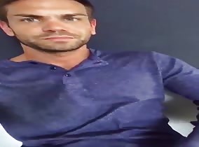 Handsome man packing an impressive uncut cock