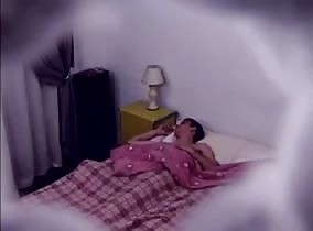 Spycam catches hot young guy jerking off