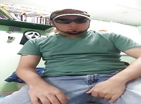 Redneck rips his jeans off to get to that juicy cock