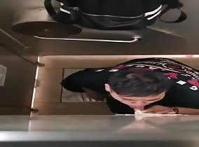 Gloryhole patron gets a surprise
