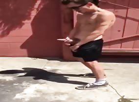 Bating buds jerk off in public