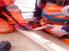 Crazy fuck gets a nail gun to the foreskin. Hilarity ensues.
