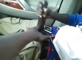 Paid a young brotha to jerk his bbc for me