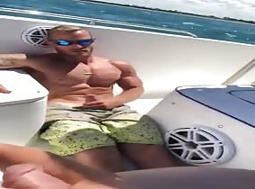 Fun day out boating with the boys