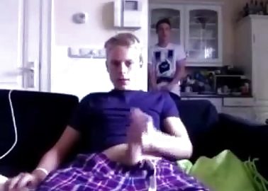 My roommate got horny watching me jack off
