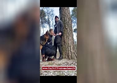 Gave into the mouth of a gay guy in the woods