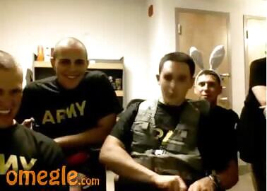 Army Guys Having Fun Messing Around