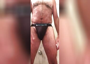 Jockstrap hairy piss hairyguysf