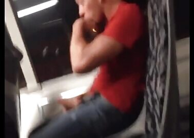 PUBLIC MASTURBATION ON THE BUS HE EATS HIS CUM HOT!!!