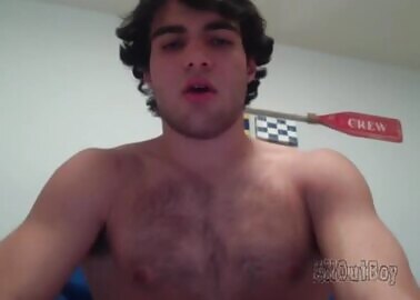College Rower Jock Baited JO on Webcam