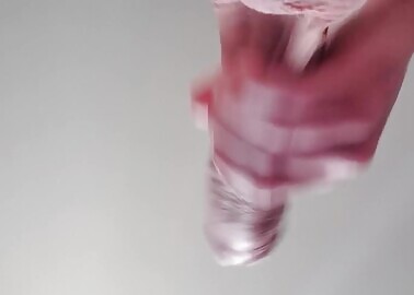 Cumshot from below view