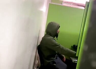 Spy for wanker in toilet and cyber cafes 3 videoclips