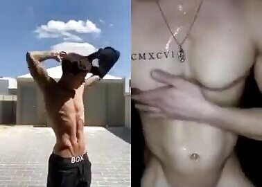 Cute Ticktocker jerking off