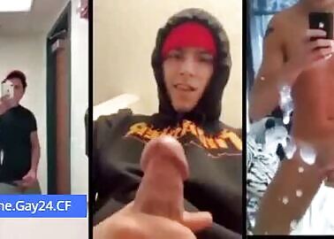 A compilation of cumming guys from online chat rooms