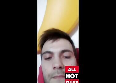 HORNY ITALIAN MAN JERKING AND CUM - 4NDR34 6329
