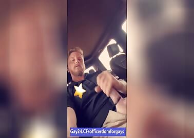 Fucking str8 officer jerking off for gays