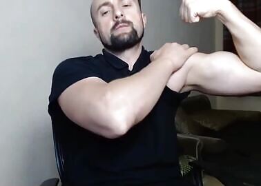 BEFORE THE WANK, SHOWING THE MUSCLES