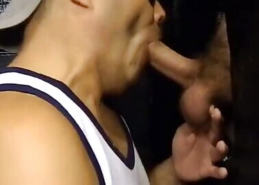 SUCKING A HANDSOME BISEXUAL JOCK--FIRST TIMER