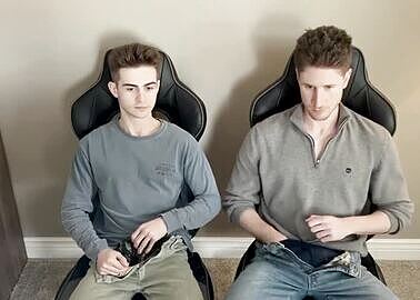 TSB - Big bro and Lil bro wank sitting next to each other - 11 min