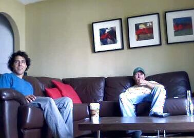 Swell80 and Buds bate together on sofa