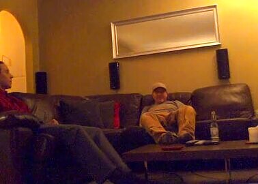 Swell80 and Straight nerd with big cock agrees to masturbation and gives in to mutual on hidden cam