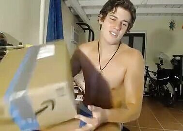 Lad In Blue Jockstrap Wanking On Web Camera