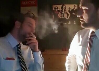 Two buddies smoking and more