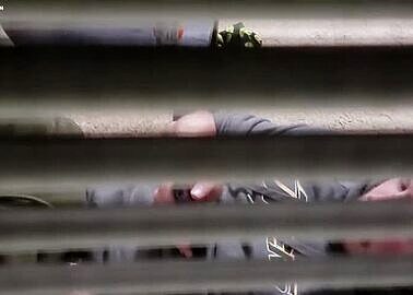 neighbour caught jerking