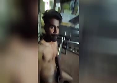 Nudist Indian men in public stop bus