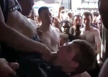 Twink gets breakfast at Folsom