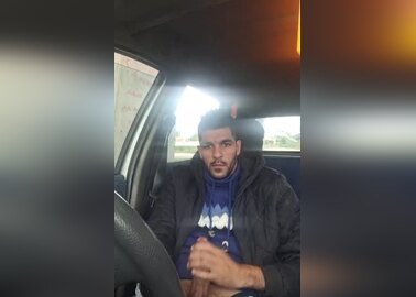 In the car