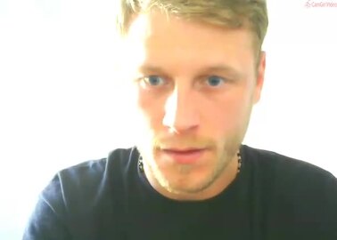 blond guy cum