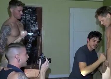 Porn Shoot Ends Up in Cum Shower
