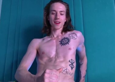 Tatted Twink Cumming