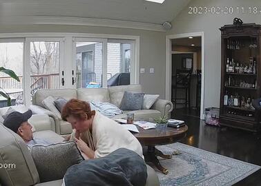 Mature couple caught on IP Cam