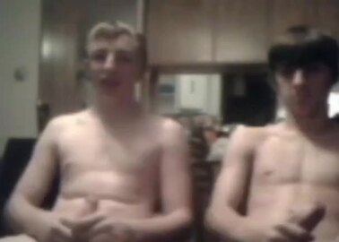 Friends jerking off on cam