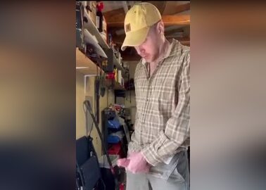 Innocent Looking Guy Drops A Big Load In The Garage