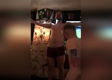 Irish Lads Naked In a Bar