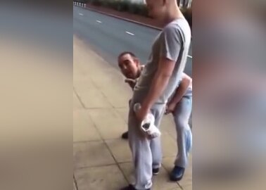 Pissing couldnt wait