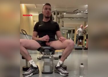 cock out at the gym