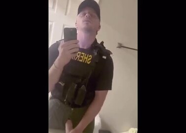 Hot Cop Jacks and Cums