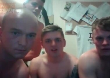Army lads fun in barracks