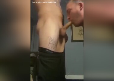 Friend begs to suck str8 guys dickcum at the end