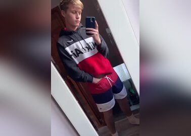 Handsome guy jerking on cam 8